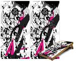 Cornhole Game Board Vinyl Skin Wrap Kit - Premium Laminated - Baja 0018 Fuchsia Hot Pink fits 24x48 game boards (GAMEBOARDS NOT INCLUDED)