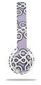 Skin Decal Wrap compatible with Beats Solo 2 WIRED Headphones Locknodes 03 Lavender (HEADPHONES NOT INCLUDED)