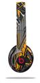 Skin Decal Wrap compatible with Beats Solo 2 WIRED Headphones Baja 0032 Orange (HEADPHONES NOT INCLUDED)