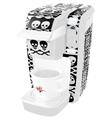 Decal Style Vinyl Skin compatible with Keurig K10 / K15 Mini Plus Coffee Makers Skull And Crossbones Pattern Bw (KEURIG NOT INCLUDED)
