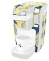 Decal Style Vinyl Skin compatible with Keurig K10 / K15 Mini Plus Coffee Makers Starfish and Sea Shells Yellow Sunshine (KEURIG NOT INCLUDED)