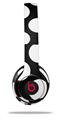 WraptorSkinz Skin Decal Wrap compatible with Beats Solo 2 and Solo 3 Wireless Headphones Kearas Polka Dots White On Black (HEADPHONES NOT INCLUDED)