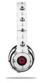 WraptorSkinz Skin Decal Wrap compatible with Beats Solo 2 and Solo 3 Wireless Headphones Nautical Anchors Away 02 White (HEADPHONES NOT INCLUDED)