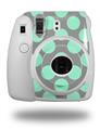 WraptorSkinz Skin Decal Wrap compatible with Fujifilm Mini 8 Camera Kearas Polka Dots Mint And Gray (CAMERA NOT INCLUDED)