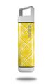 Skin Decal Wrap for Clean Bottle Square Titan Plastic 25oz Wavey Yellow (BOTTLE NOT INCLUDED)