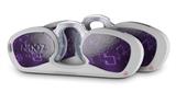 Decal Style Vinyl Skin Wrap 2 Pack for Nooz Glasses Rectangle Case Bokeh Music Purple (NOOZ NOT INCLUDED) by WraptorSkinz