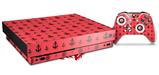 Skin Wrap for XBOX One X Console and Controller Nautical Anchors Away 02 Coral