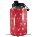Skin Decal Wrap for Yeti 1 Gallon Jug Hearts Red On White - JUG NOT INCLUDED by WraptorSkinz