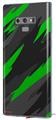 Decal style Skin Wrap compatible with Samsung Galaxy Note 9 Jagged Camo Green