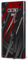 Decal style Skin Wrap compatible with Samsung Galaxy Note 9 Baja 0014 Red Dark