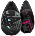Skin Decal Wrap 2 Pack compatible with Suorin Drop Baja 0023 Neon Teal VAPE NOT INCLUDED