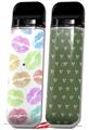 Skin Decal Wrap 2 Pack for Smok Novo v1 Rainbow Lips White VAPE NOT INCLUDED