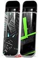 Skin Decal Wrap 2 Pack for Smok Novo v1 Baja 0023 Neon Teal VAPE NOT INCLUDED