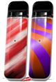 Skin Decal Wrap 2 Pack for Smok Novo v1 Paint Blend Red VAPE NOT INCLUDED