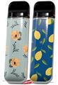 Skin Decal Wrap 2 Pack for Smok Novo v1 Poppy Orange Light Blue VAPE NOT INCLUDED