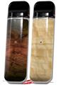 Skin Decal Wrap 2 Pack for Smok Novo v1 Exotic Wood Waterfall Bubinga Burst Tropical Green VAPE NOT INCLUDED
