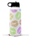 Skin Wrap Decal compatible with Hydro Flask Wide Mouth Bottle 32oz Rainbow Lips White (BOTTLE NOT INCLUDED)