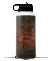 Skin Wrap Decal compatible with Hydro Flask Wide Mouth Bottle 32oz Exotic Wood Waterfall Bubinga Burst Tropical Green (BOTTLE NOT INCLUDED)