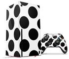 WraptorSkinz Skin Wrap compatible with the 2020 XBOX Series X Console and Controller Kearas Polka Dots White And Black (XBOX NOT INCLUDED)