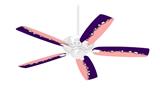Ripped Colors Purple Pink - Ceiling Fan Skin Kit fits most 42 inch fans (FAN and BLADES SOLD SEPARATELY)