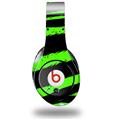 WraptorSkinz Skin Decal Wrap compatible with Beats Studio (Original) Headphones Zebra Green Skin Only (HEADPHONES NOT INCLUDED)