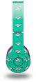 WraptorSkinz Skin Decal Wrap compatible with Beats Wireless (Original) Headphones Paper Planes Turquoise Skin Only (HEADPHONES NOT INCLUDED)