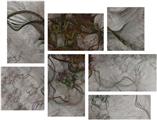 DNA Transcriptase - 7 Piece Fabric Peel and Stick Wall Skin Art (50x38 inches)